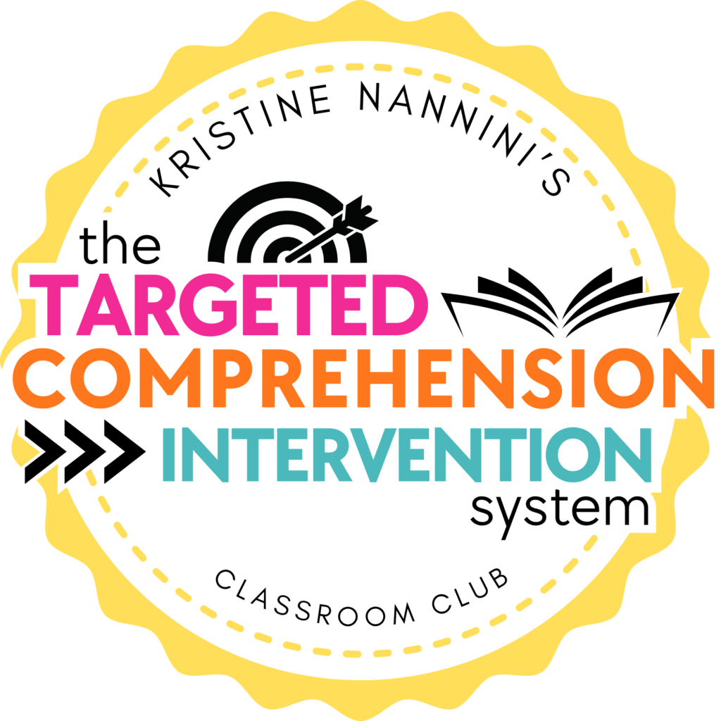 The Targeted Comprehension Intervention System, ELA Reading Comprehension Intervention, Inference, Theme, Summarizing, Context Clues, Characters, Text Evidence, Compare and Contrast, Point of View, Figurative Language